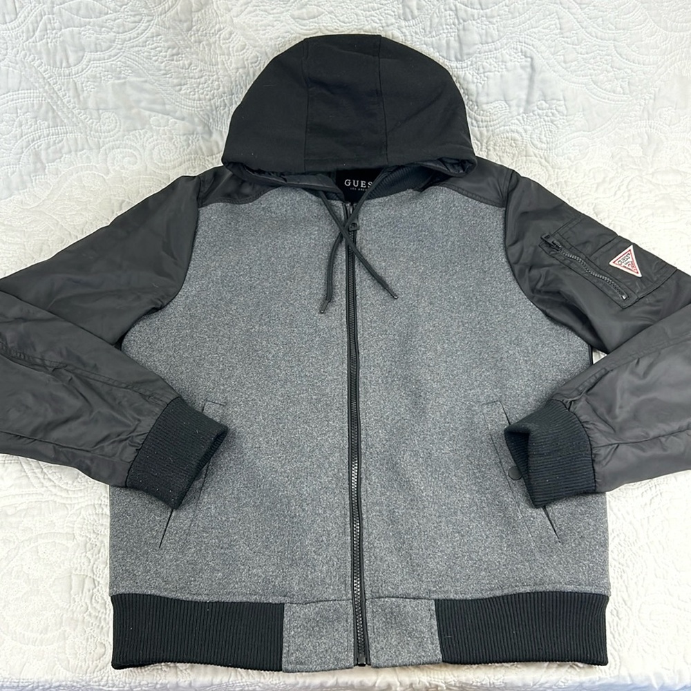 GUESS wool bomber jacket men’s medium